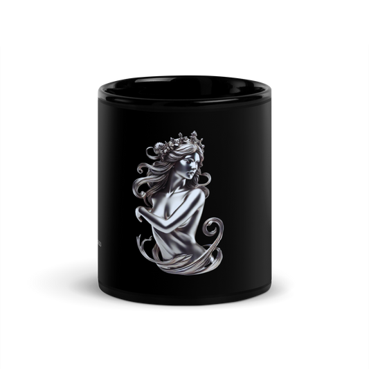 Taza negra horoscopo metalizado Virgo - daleuntoke.com