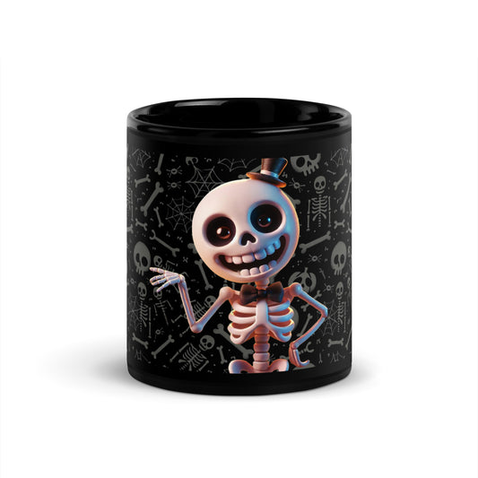 Taza negra Esqueleto - daleuntoke.com