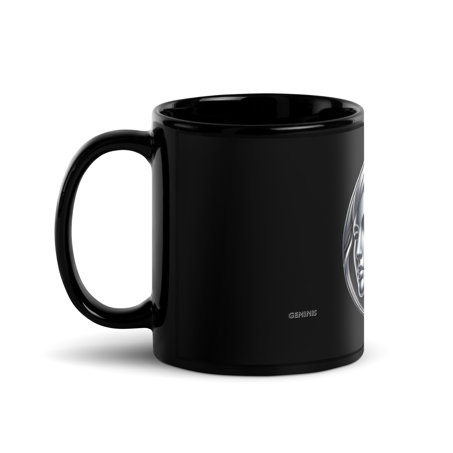 Taza negra horoscopo metalizado Geminis - daleuntoke.com