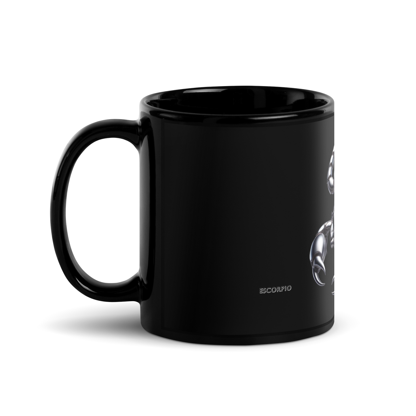 Taza negra horoscopo metalizado Escorpio - daleuntoke.com