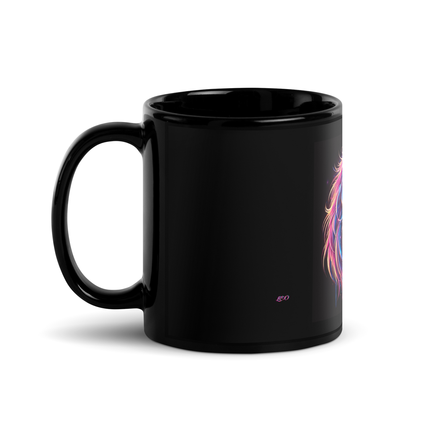 Taza negra horóscopo Fantasía Leo - daleuntoke.com