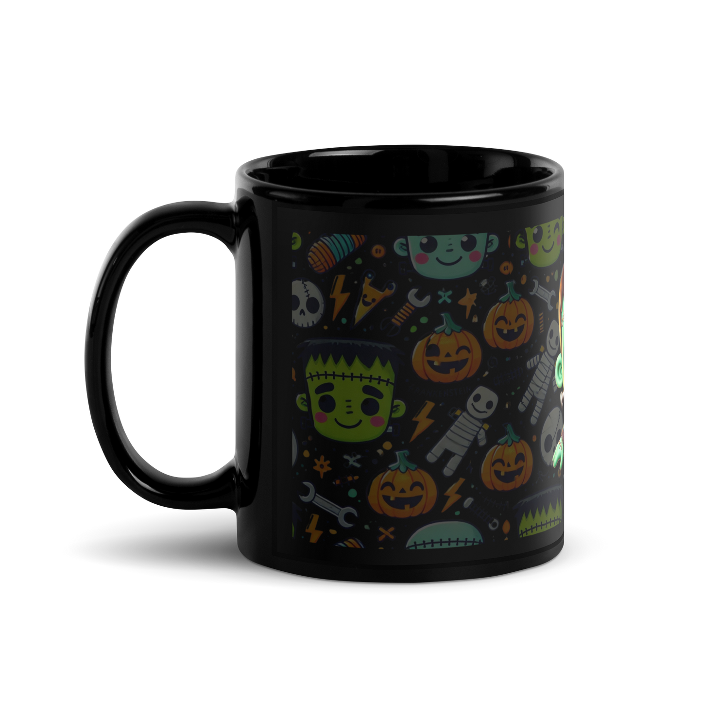 Taza negra Frankenstein