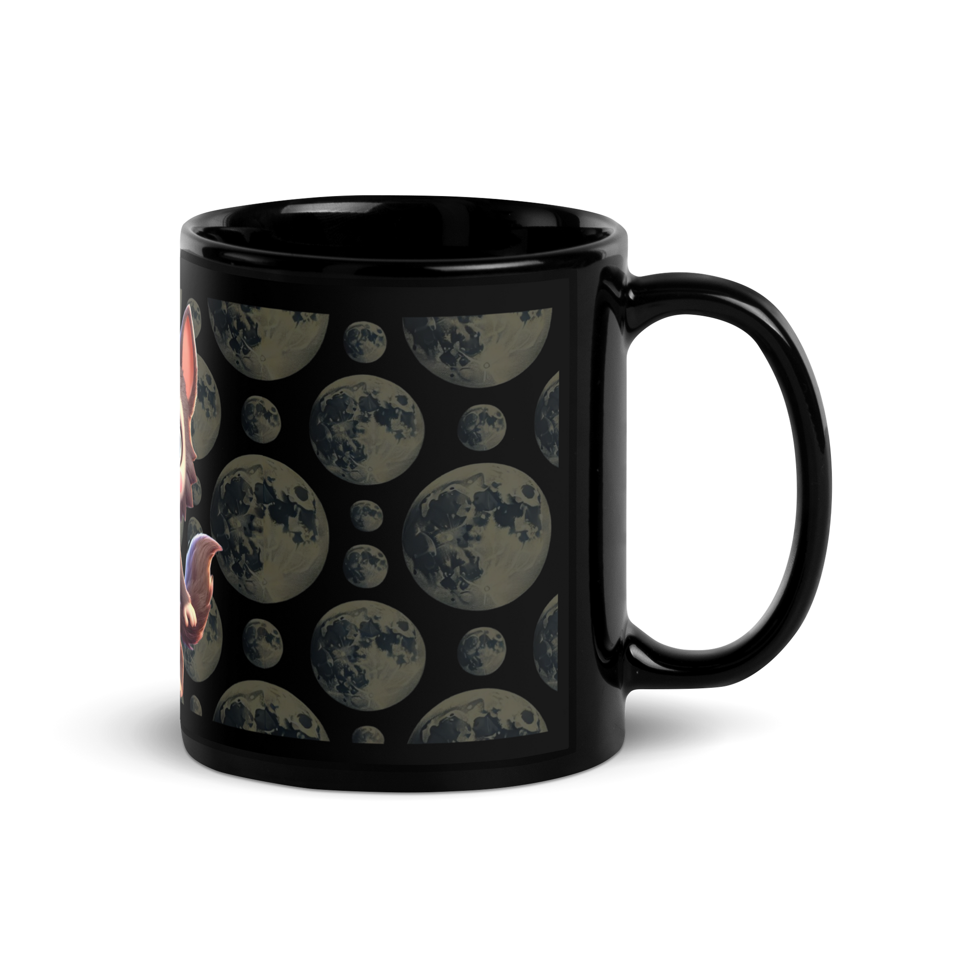 Taza negra Lobo - daleuntoke.com