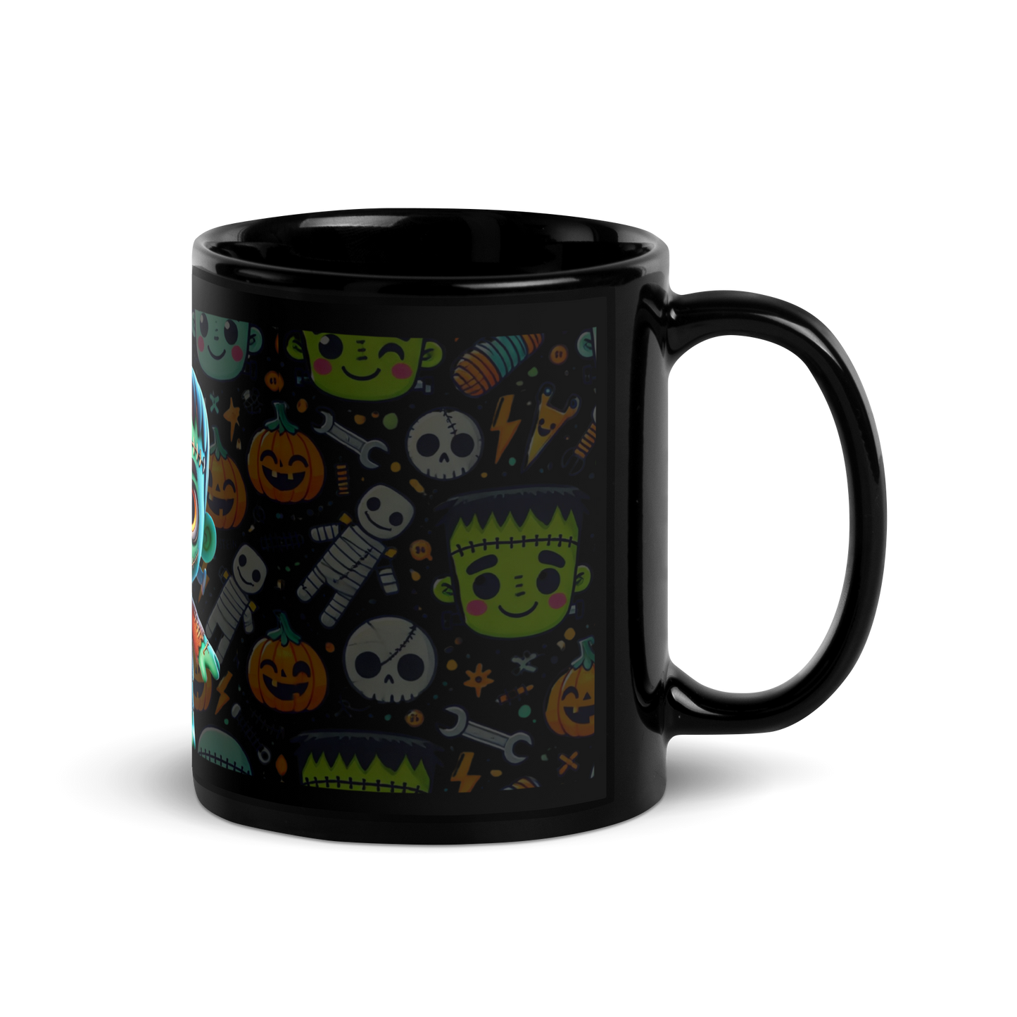 Taza negra Frankenstein